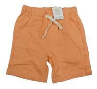 Nové - marhuľové bavlnené kraťasy So cute