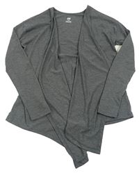 Tmavosivý bavlnený cardigan H&M