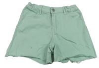 Mentolové riflové kraťasy Denim Co.