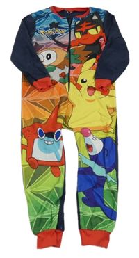 Tmavomodro-barevný fleecový overal - Pokémon