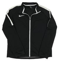 Čierno-biela funkčná športová prepínaci mikina s logom Nike