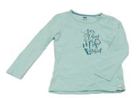 Mátové triko s nápisem 