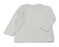 Bílé sametové triko 