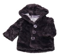 Lilkový kožušinový podšitý kabát s kapucňou George