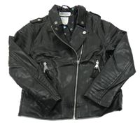 Černá koženková bunda H&M