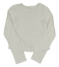 Biele crop tričko H&M