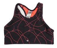 Čierna vzorovaná športová funkčná lambáda Decathlon