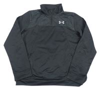 Čierna športová prepínaci mikina so vzorom Under Armour