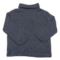 Tmavomodrý melírovaný rolák Primark