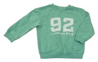 Zelená mikina s číslom H&M