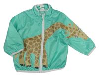 Mátová šušťáková jesenná bunda s žirafou H&M