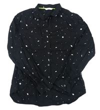 Čierna košeľa s vesmírom M&S