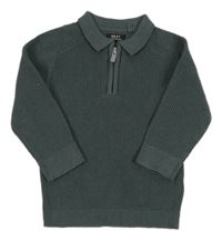 Sivý sveter s golierikom Next