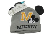 Nové - Šedá pletená čepice s Mickeym Disney