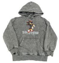 Sivá batikovaná mikina Shadow a kapucňou H&M