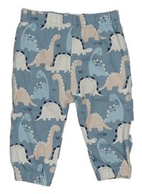 Světlemodré tepláky s dinosaury Peacocks