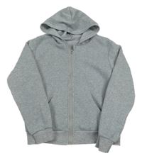 Sivá prepínaci mikina s kapucňou