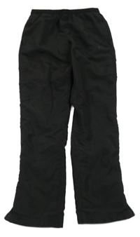 Čierne šušťákové športové nohavice Slazenger