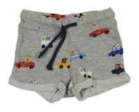 Sivé teplákové kraťasy s autami H&M