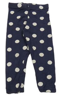 Tmavomodré legíny s bodkami Nutmeg