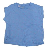 Modré tričko s bodkami Lupilu