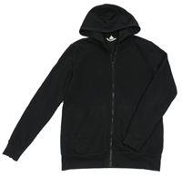 Černá propínací mikina s kapucí H&M