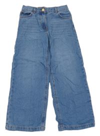 Modré ľahké wide leg rifle Dunnes