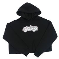 Čierna oversize crop mikina s nápisom a kapucňou zn. New Look