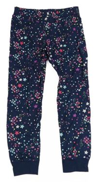 Tmavomodré pyžamové kalhoty s barevnými hvězdičkami M&S
