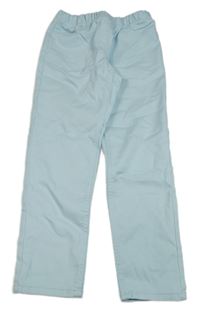 Světlemodré kalhoty riflového vzhledu s jednorožcom lupilu