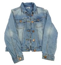 Světlemodrá riflová bunda s límečkem F&F