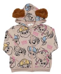 Pudrová propínací mikina s PAW PATROL a kapucí H&M