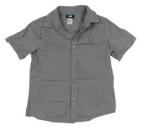 Sivo-biela pruhovaná košeľa H&M