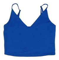 Královsky modrý crop top