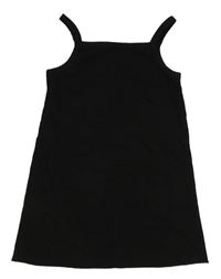 Čierne rebrované šaty River Island