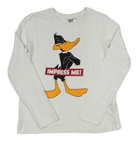 Biele tričko s Daffym - Looney Tunes