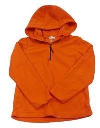 Červená fleecová funkčná mikina s kapucňou Mountain Warehouse