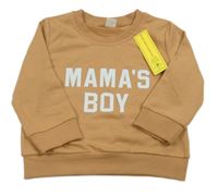 Nové - Hnedá mikina s nápisom Shein