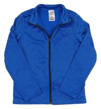 Modrá sportovní propínací funkční mikina Decathlon