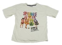 Krémové tričko s Rainbow High