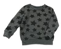 Tmavosivá mikina s hviezdami F&F