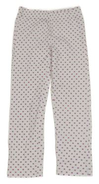 Biele crop legíny s hviezdami