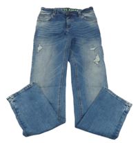 Modré slim fit rifle s prošoupáním Blue Ridge