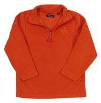 Červená fleecová mikina s výšivkou Blue Seven