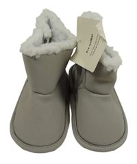 Nové - Šedé zateplené válenky Tu vel. 19