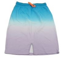 Azurovo-lila ombré tepláková sukňa TCM