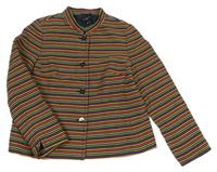 Čierno-farebná pruhovaná jarná bunda