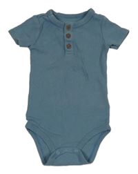 Modrošedé žebrované body s knoflíky TCM