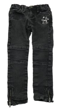 Čierne skinny rifle s králikom Kiki&Koko