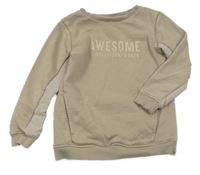 Béžová mikina s nápisom George